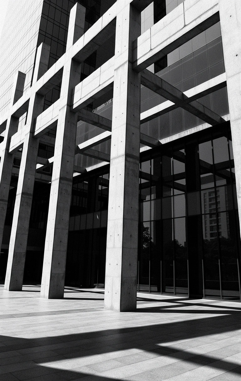 Modern Indonesian architectural angles